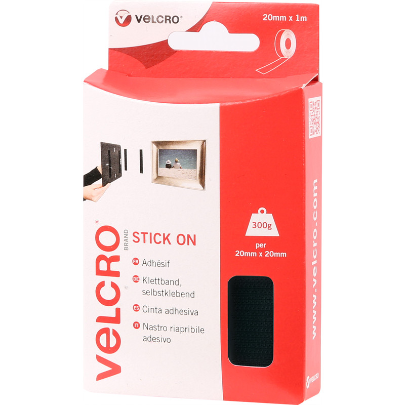 VELCRO Brand Hook and Loop Tape 20mm x 1m
